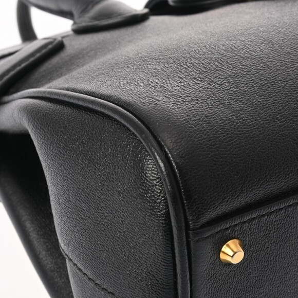 Gucci Top Handle Bag Black Leather Handbag - Picture 7 of 9